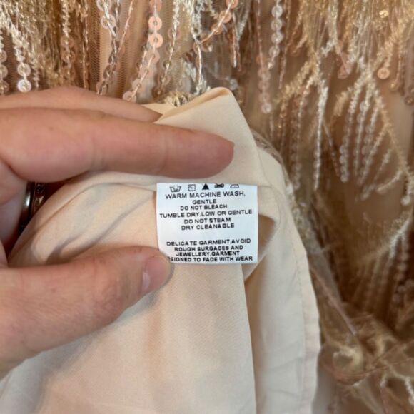 NWT! Showpo. Khrizza Mini Sequin Dress - Gold | Size 12 - Picture 9 of 10